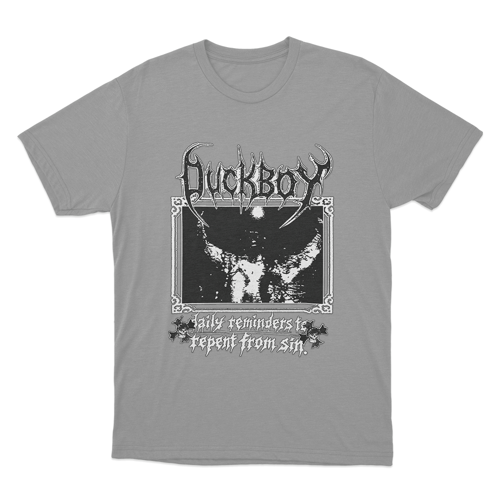 Duckboy Daily Reminders To Repent From Sin Unisex T Shirt Grey Duckboy Daily Reminders To Repent From Sin Unisex T Shirt Grey