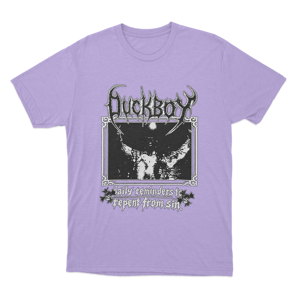 Duckboy Daily Reminders To Repent From Sin Unisex T Shirt Purple Duckboy Daily Reminders To Repent From Sin Unisex T Shirt Purple