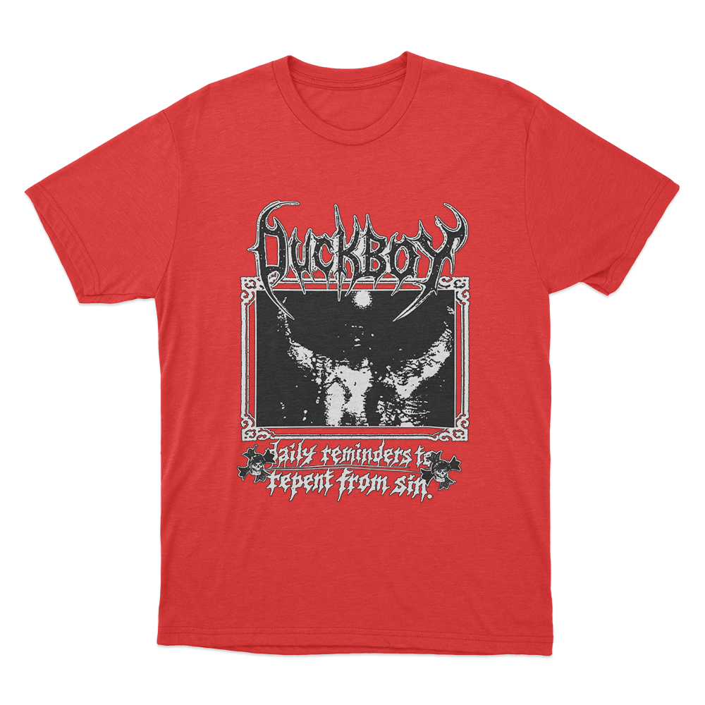 Duckboy Daily Reminders To Repent From Sin Unisex T Shirt Red Duckboy Daily Reminders To Repent From Sin Unisex T Shirt Red