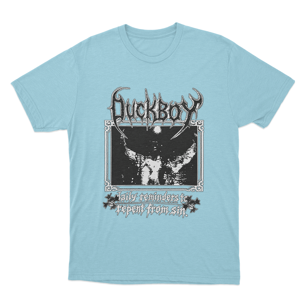 Duckboy Daily Reminders To Repent From Sin Unisex T Shirt Sky Blue Duckboy Daily Reminders To Repent From Sin Unisex T Shirt Sky Blue