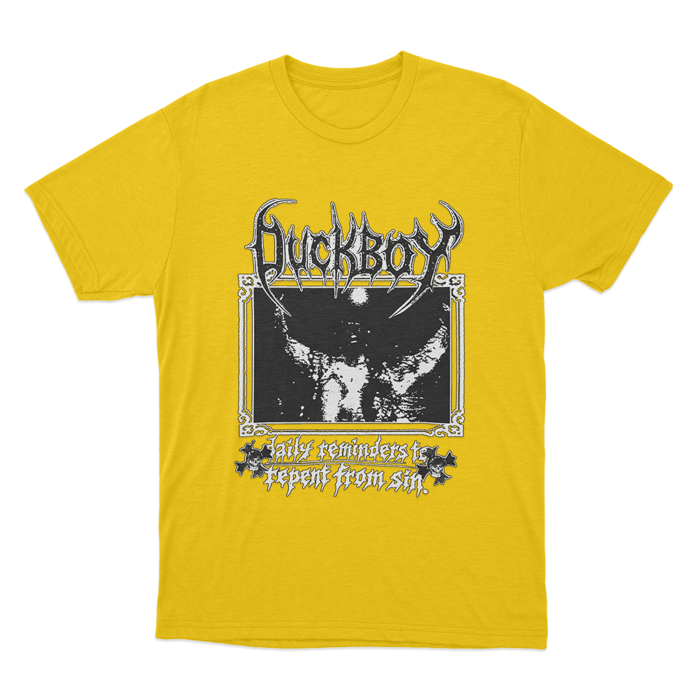 Duckboy Daily Reminders To Repent From Sin Unisex T Shirt Yellow Duckboy Daily Reminders To Repent From Sin Unisex T Shirt Yellow