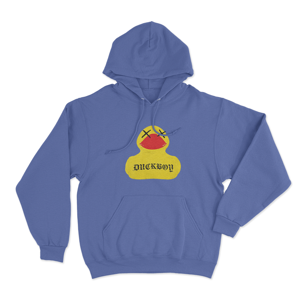 Duckboy Duck Unisex Hoodie Blue Duckboy Duck Unisex Hoodie Blue