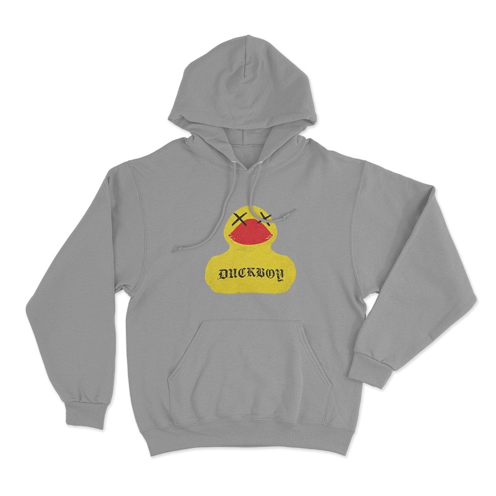 Duckboy Duck Unisex Hoodie Grey Duckboy Duck Unisex Hoodie Grey