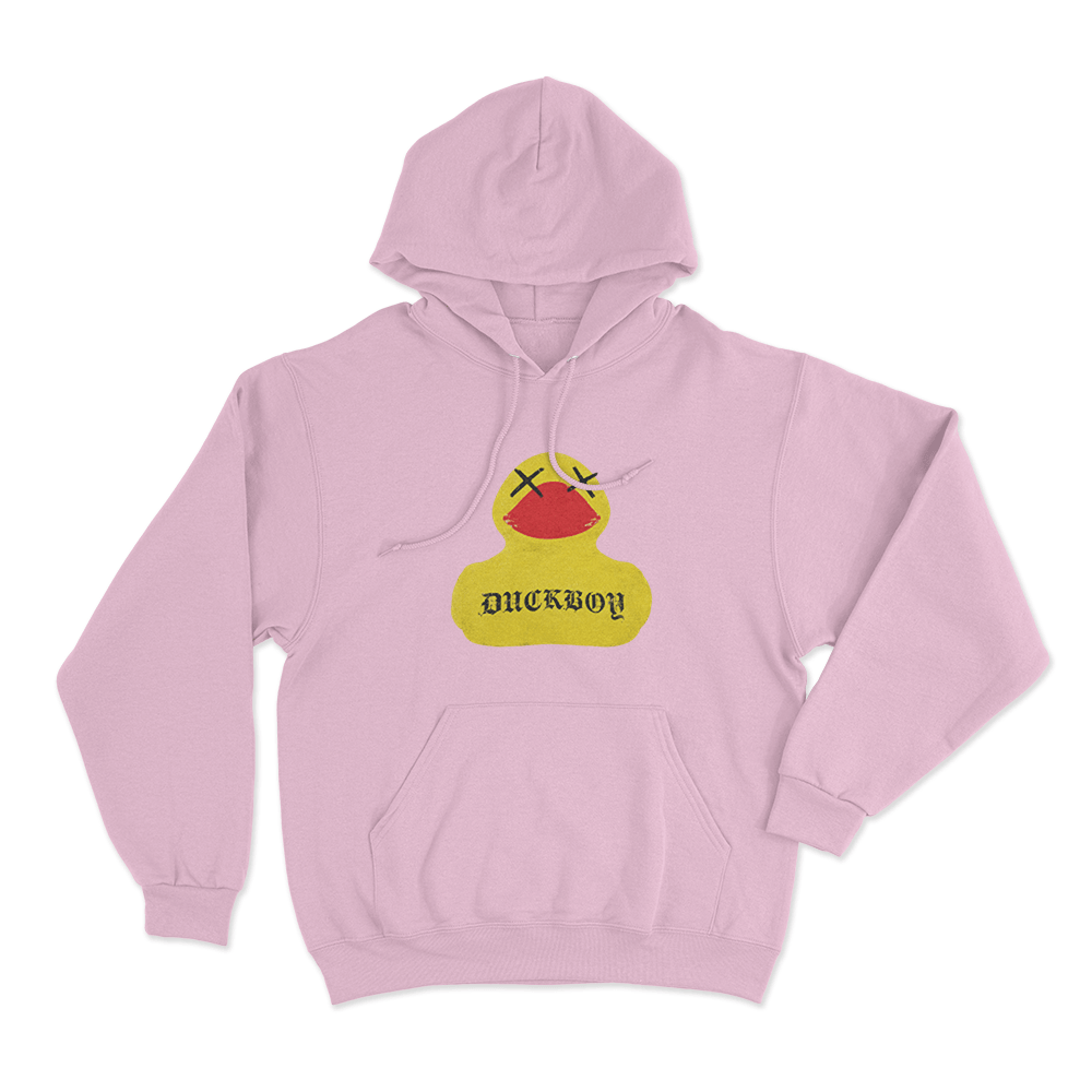 Duckboy Duck Unisex Hoodie Pink Duckboy Duck Unisex Hoodie Pink