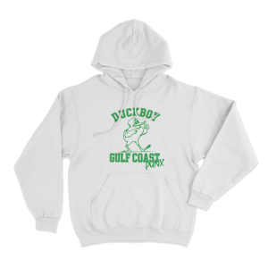 Duckboy Gulf Coast Punx Unisex Hoodie White
